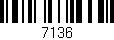 Código de barras (EAN, GTIN, SKU, ISBN): '7136'