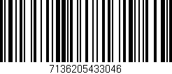 Código de barras (EAN, GTIN, SKU, ISBN): '7136205433046'