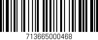 Código de barras (EAN, GTIN, SKU, ISBN): '713665000468'