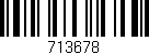 Código de barras (EAN, GTIN, SKU, ISBN): '713678'