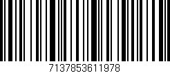 Código de barras (EAN, GTIN, SKU, ISBN): '7137853611978'