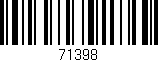 Código de barras (EAN, GTIN, SKU, ISBN): '71398'
