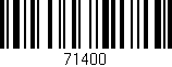 Código de barras (EAN, GTIN, SKU, ISBN): '71400'