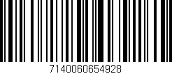 Código de barras (EAN, GTIN, SKU, ISBN): '7140060654928'