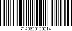 Código de barras (EAN, GTIN, SKU, ISBN): '7140620120214'