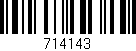 Código de barras (EAN, GTIN, SKU, ISBN): '714143'
