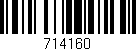 Código de barras (EAN, GTIN, SKU, ISBN): '714160'
