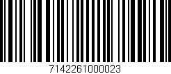Código de barras (EAN, GTIN, SKU, ISBN): '7142261000023'