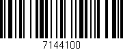 Código de barras (EAN, GTIN, SKU, ISBN): '7144100'