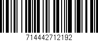 Código de barras (EAN, GTIN, SKU, ISBN): '714442712192'