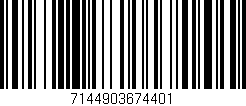 Código de barras (EAN, GTIN, SKU, ISBN): '7144903674401'