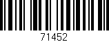 Código de barras (EAN, GTIN, SKU, ISBN): '71452'