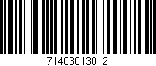 Código de barras (EAN, GTIN, SKU, ISBN): '71463013012'