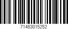 Código de barras (EAN, GTIN, SKU, ISBN): '71463015252'