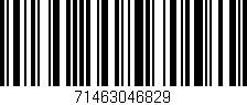 Código de barras (EAN, GTIN, SKU, ISBN): '71463046829'