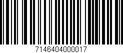 Código de barras (EAN, GTIN, SKU, ISBN): '7146404000017'