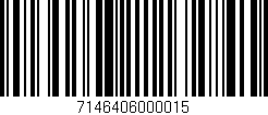 Código de barras (EAN, GTIN, SKU, ISBN): '7146406000015'