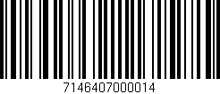 Código de barras (EAN, GTIN, SKU, ISBN): '7146407000014'
