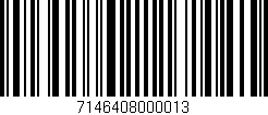Código de barras (EAN, GTIN, SKU, ISBN): '7146408000013'