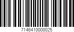 Código de barras (EAN, GTIN, SKU, ISBN): '7146410000025'