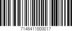 Código de barras (EAN, GTIN, SKU, ISBN): '7146411000017'