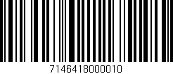 Código de barras (EAN, GTIN, SKU, ISBN): '7146418000010'