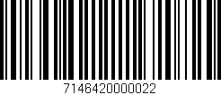 Código de barras (EAN, GTIN, SKU, ISBN): '7146420000022'