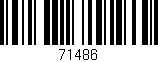 Código de barras (EAN, GTIN, SKU, ISBN): '71486'