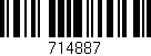 Código de barras (EAN, GTIN, SKU, ISBN): '714887'