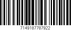 Código de barras (EAN, GTIN, SKU, ISBN): '7149187787922'