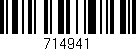 Código de barras (EAN, GTIN, SKU, ISBN): '714941'