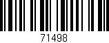 Código de barras (EAN, GTIN, SKU, ISBN): '71498'