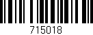 Código de barras (EAN, GTIN, SKU, ISBN): '715018'