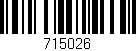 Código de barras (EAN, GTIN, SKU, ISBN): '715026'