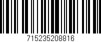 Código de barras (EAN, GTIN, SKU, ISBN): '715235208816'