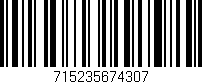 Código de barras (EAN, GTIN, SKU, ISBN): '715235674307'