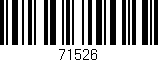 Código de barras (EAN, GTIN, SKU, ISBN): '71526'