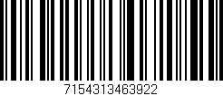 Código de barras (EAN, GTIN, SKU, ISBN): '7154313463922'