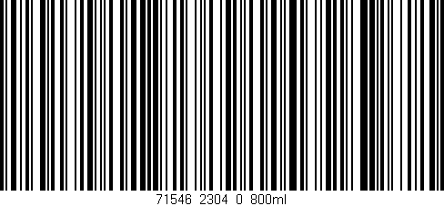 Código de barras (EAN, GTIN, SKU, ISBN): '71546_2304_0_800ml'