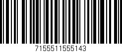 Código de barras (EAN, GTIN, SKU, ISBN): '7155511555143'