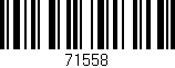 Código de barras (EAN, GTIN, SKU, ISBN): '71558'