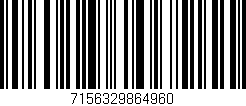 Código de barras (EAN, GTIN, SKU, ISBN): '7156329864960'