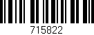 Código de barras (EAN, GTIN, SKU, ISBN): '715822'