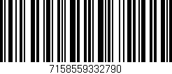 Código de barras (EAN, GTIN, SKU, ISBN): '7158559332790'