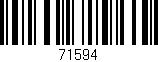 Código de barras (EAN, GTIN, SKU, ISBN): '71594'