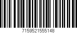 Código de barras (EAN, GTIN, SKU, ISBN): '7159521555148'