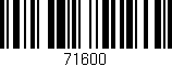 Código de barras (EAN, GTIN, SKU, ISBN): '71600'