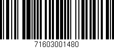 Código de barras (EAN, GTIN, SKU, ISBN): '71603001480'