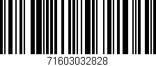 Código de barras (EAN, GTIN, SKU, ISBN): '71603032828'