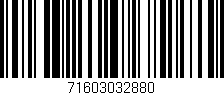 Código de barras (EAN, GTIN, SKU, ISBN): '71603032880'